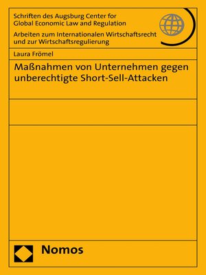 cover image of Maßnahmen von Unternehmen gegen unberechtigte Short-Sell-Attacken